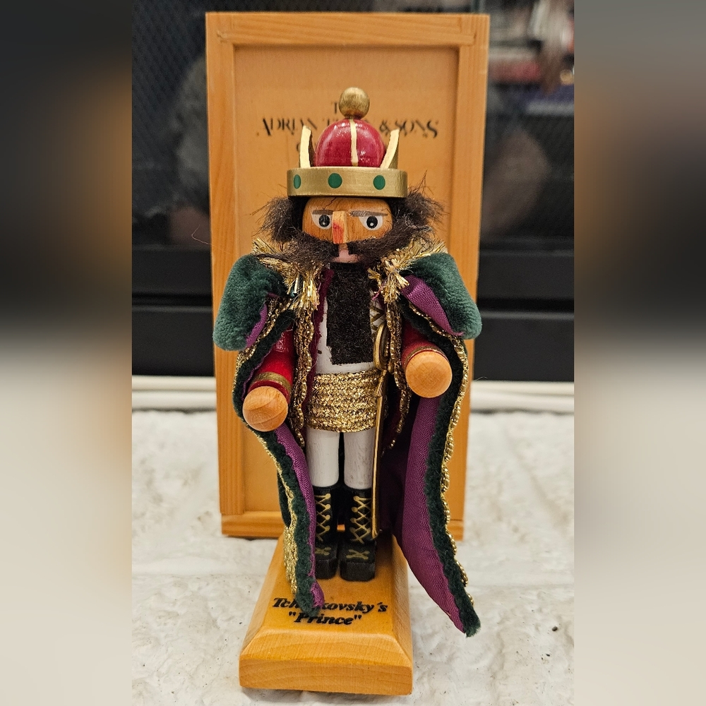 RARE "Tchaikovsky's PRINCE" Nutcracker handmade by Steinbach